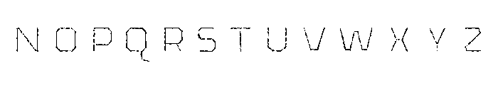 Pretender Inline Pressed Medium Font LOWERCASE