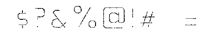Pretender Inline Pressed Regular Font OTHER CHARS