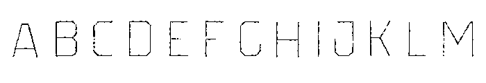 Pretender Inline Pressed Regular Font UPPERCASE