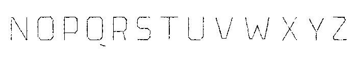 Pretender Inline Pressed Regular Font UPPERCASE