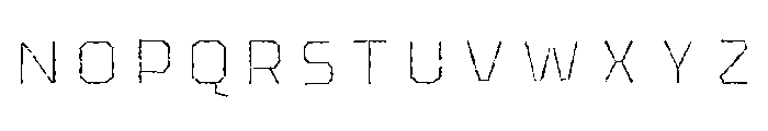 Pretender Inline Pressed Regular Font LOWERCASE