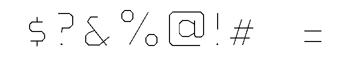 Pretender Inline Regular Font OTHER CHARS