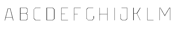 Pretender Inline Regular Font UPPERCASE