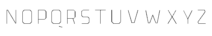 Pretender Inline Regular Font UPPERCASE