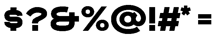 Pretender Sans Expanded Bold Font OTHER CHARS