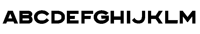 Pretender Sans Expanded Bold Font UPPERCASE