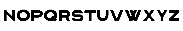 Pretender Sans Expanded Bold Font LOWERCASE