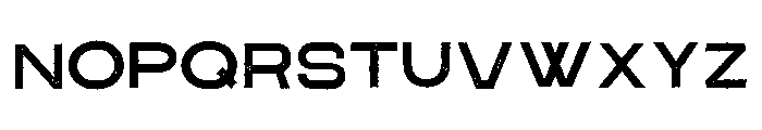 Pretender Sans Expanded Pressed Regular Font LOWERCASE