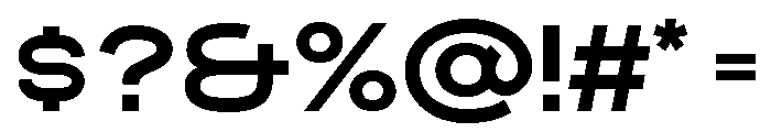 Pretender Sans Expanded Regular Font OTHER CHARS