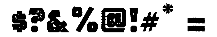 Pretender Sans Pressed Bold Font OTHER CHARS