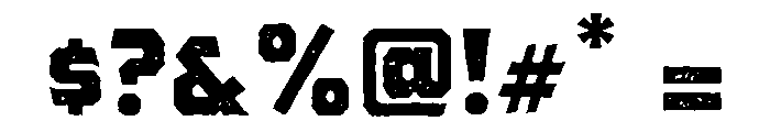 Pretender Sans Pressed Medium Font OTHER CHARS