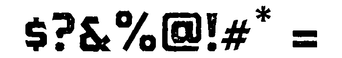 Pretender Sans Pressed Regular Font OTHER CHARS