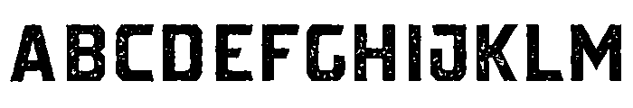 Pretender Sans Pressed Regular Font UPPERCASE