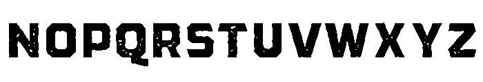 Pretender Sans Pressed Regular Font LOWERCASE