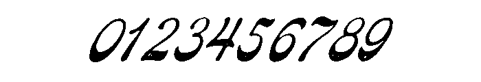 Pretender Script Pressed Regular Font OTHER CHARS