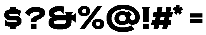 Pretender Serif Expanded Bold Font OTHER CHARS