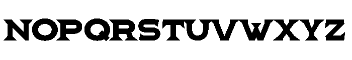 Pretender Serif Expanded Bold Font LOWERCASE