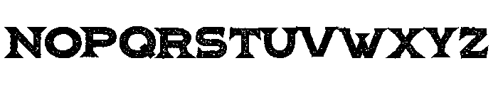 Pretender Serif Expanded Pressed Bold Font UPPERCASE