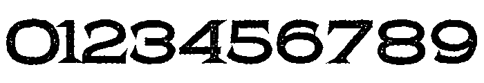 Pretender Serif Expanded Pressed Regular Font OTHER CHARS