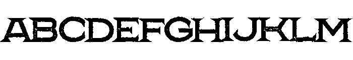 Pretender Serif Expanded Pressed Regular FONT