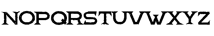 Pretender Serif Expanded Pressed Regular Font LOWERCASE