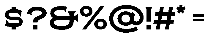 Pretender Serif Expanded Regular Font OTHER CHARS