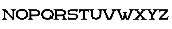 Pretender Serif Expanded Regular Font UPPERCASE