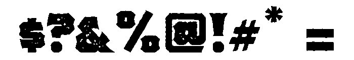 Pretender Serif Pressed Bold Font OTHER CHARS