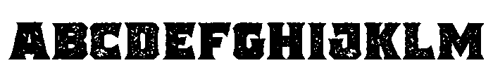 Pretender Serif Pressed Bold Font UPPERCASE