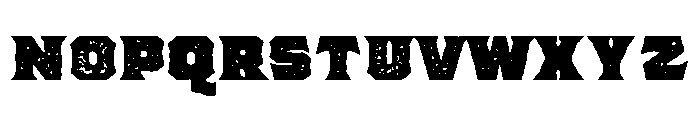 Pretender Serif Pressed Bold Font LOWERCASE