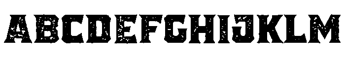 Pretender Serif Pressed Medium Font UPPERCASE