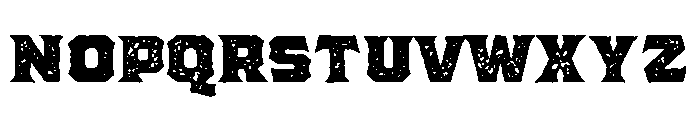 Pretender Serif Pressed Medium Font LOWERCASE