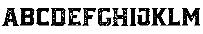 Pretender Serif Pressed Regular Font UPPERCASE
