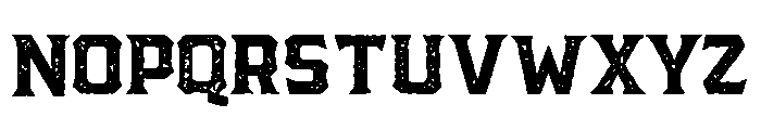 Pretender Serif Pressed Regular Font UPPERCASE