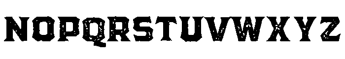 Pretender Serif Pressed Regular Font LOWERCASE