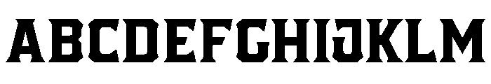 Pretender Serif Regular Font UPPERCASE