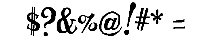 Professor Minty Bold Font OTHER CHARS
