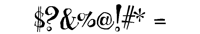 Professor Minty Regular Font OTHER CHARS