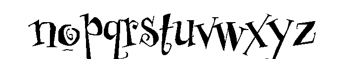 Professor Minty Regular Font LOWERCASE
