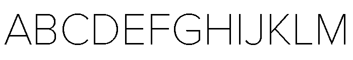 Proxima Nova Arabic Thin Font UPPERCASE
