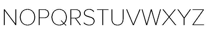 Proxima Nova Arabic Thin Font UPPERCASE
