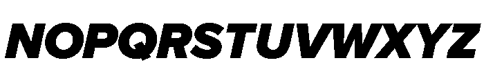 Proxima Nova Black Italic Font UPPERCASE