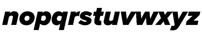 Proxima Nova Black Italic Font LOWERCASE