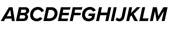 Proxima Nova Bold Italic Font UPPERCASE