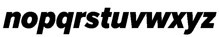 Proxima Nova Condensed Black Italic Font LOWERCASE