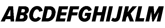 Proxima Nova Condensed Extra Bold Italic Font UPPERCASE