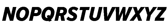 Proxima Nova Condensed Extra Bold Italic Font UPPERCASE