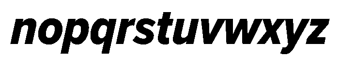 Proxima Nova Condensed Extra Bold Italic Font LOWERCASE