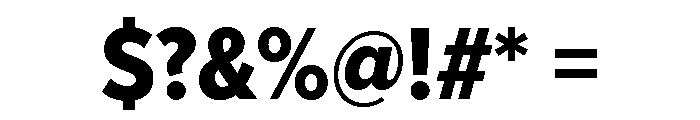 Proxima Nova Condensed Extra Bold Font OTHER CHARS
