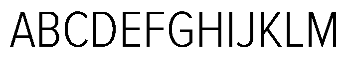 Proxima Nova Condensed Light Font UPPERCASE